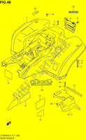 GARDE BOUE ARRIERE (LT A500XL4 P17) pour Suzuki KINGQUAD 500 2014