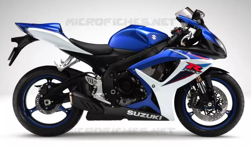 * PHOTOGRAPHIE DE COULEUR GSX-R600K7 * Suzuki MOTO 600 GSX-R 2006  GSX-R600K6(E3/E28)