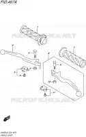 ENSEMBLE LEVIERS   POIGNEES pour Suzuki BURGMAN 400 2015