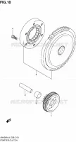 ROUE LIBRE DE DEMARREUR pour Suzuki BURGMAN 400 2014