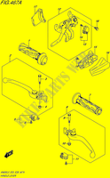 ENSEMBLE LEVIERS   POIGNEES (AN650L5 E03) pour Suzuki BURGMAN 650 2015