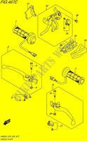 ENSEMBLE LEVIERS   POIGNEES (AN650ZL5 E28) pour Suzuki BURGMAN 650 2015