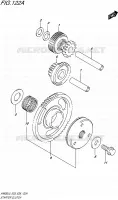ROUE LIBRE DE DEMARREUR pour Suzuki BURGMAN 650 2015