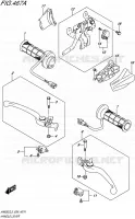 ENSEMBLE LEVIERS   POIGNEES pour Suzuki BURGMAN 650 2015