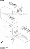 ENSEMBLE LEVIERS   POIGNEES pour Suzuki V-STROM 1000 2014