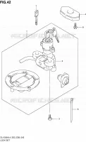 KIT SERRURE (DL1000AL4 E28) pour Suzuki V-STROM 1000 2014