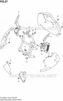 SUPPORTS / FIXATIONS CARENAGES pour Suzuki V-STROM 1000 2014