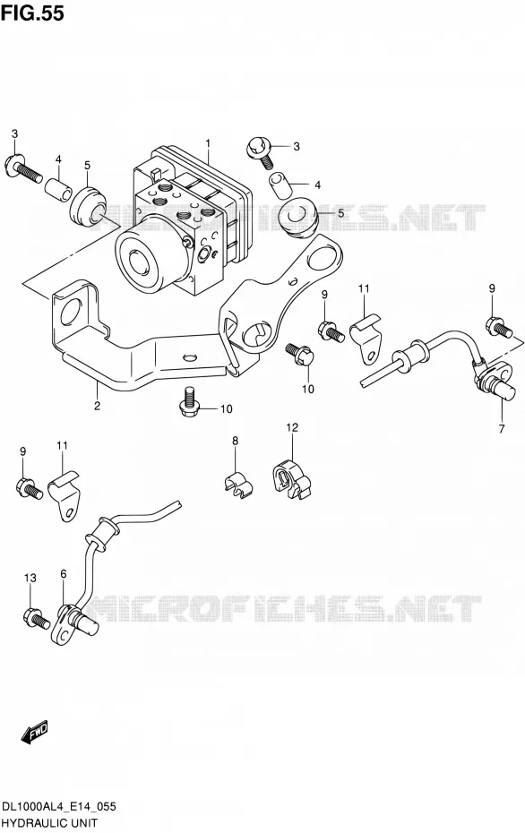 SYSTÈME ABS Suzuki MOTO 1000 V-STROM 2014  DL1000A L4 (E14)