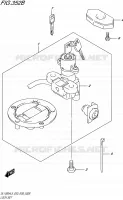 KIT SERRURE (DL1000AL5 E03) pour Suzuki V-STROM 1000 2015
