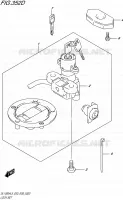 KIT SERRURE (DL1000AL5 E28) pour Suzuki V-STROM 1000 2015