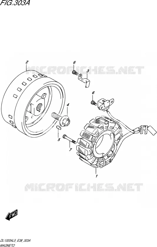 ALLUMAGE ROTOR - STATOR Suzuki MOTO 1000 V-STROM 2015  DL1000A L5 (E38)