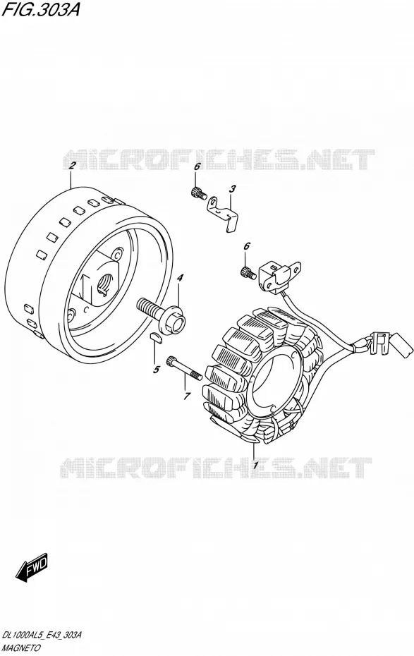 ALLUMAGE ROTOR - STATOR Suzuki MOTO 1000 V-STROM 2015  DL1000A L5 (E43)