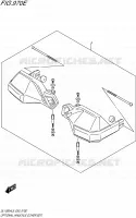 OPTIONS (KNUCKLE COVER SET) pour Suzuki V-STROM 1000 2015
