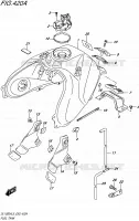 RESERVOIR D'ESSENCE pour Suzuki V-STROM 1000 2015