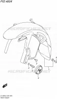 GARDE BOUE AVANT (WITH REFLECTOR) pour Suzuki V-STROM 1000 2015