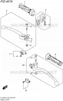 ENSEMBLE LEVIERS   POIGNEES pour Suzuki V-STROM 1000 2016
