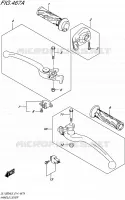 ENSEMBLE LEVIERS   POIGNEES pour Suzuki V-STROM 1000 2016