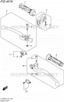 ENSEMBLE LEVIERS   POIGNEES pour Suzuki V-STROM 1000 2016
