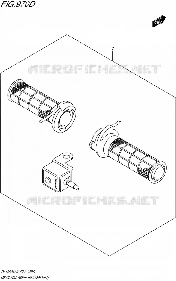 OPTIONS (GRIP HEATER SET) Suzuki MOTO 1000 V-STROM 2016  DL1000A L6 (E21)