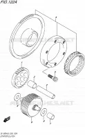 ROUE LIBRE DE DEMARREUR pour Suzuki V-STROM 1000 2016