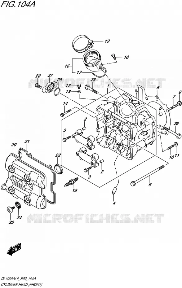 CULASSE (AVT) Suzuki MOTO 1000 V-STROM 2016  DL1000A L6 (E99)
