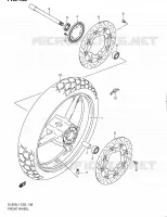 ROUE AVANT (DL650AL1 E24) pour Suzuki V-STROM 650 2011