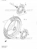 ROUE AVANT (DL650L1 E02) pour Suzuki V-STROM 650 2011