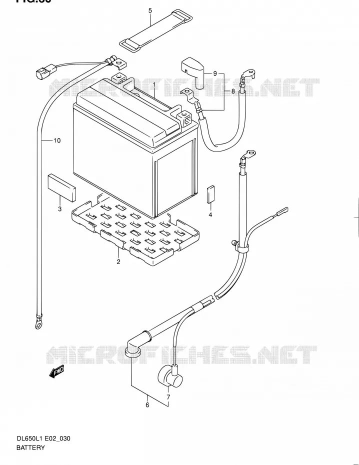 BATTERIE (DL650AL1 E02) Suzuki MOTO 650 V-STROM 2011  DL650A L1 (E02,E19,E24)