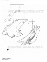 FLANCS DE CARENAGES pour Suzuki V-STROM 650 2011