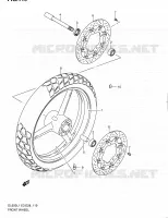 ROUE AVANT (DL650L1 E28) pour Suzuki V-STROM 650 2011