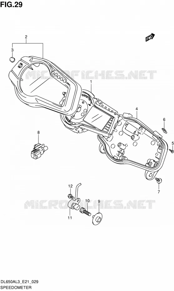 COMPTEUR Suzuki MOTO 650 V-STROM 2013  DL650A L3 (E21)