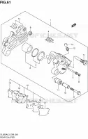 ETRIER DE FREIN ARRIERE pour Suzuki V-STROM 650 2013