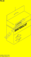 KIT REPARATION DE FREIN pour Suzuki V-STROM 650 2014