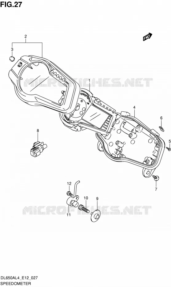 COMPTEUR Suzuki MOTO 650 V-STROM 2014  DL650A L4 (E12)