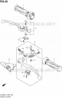 ENSEMBLE LEVIERS   POIGNEES pour Suzuki V-STROM 650 2015