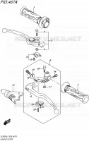 ENSEMBLE LEVIERS   POIGNEES pour Suzuki V-STROM 650 2015