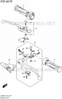 ENSEMBLE LEVIERS   POIGNEES pour Suzuki V-STROM 650 2016