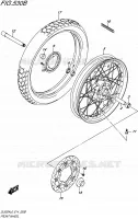 ROUE AVANT (DL650XAL6 E14) pour Suzuki V-STROM 650 2016