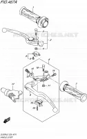 ENSEMBLE LEVIERS   POIGNEES pour Suzuki V-STROM 650 2016