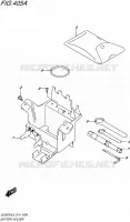 BAC A BATTERIE   OUTILS pour Suzuki V-STROM 650 2015