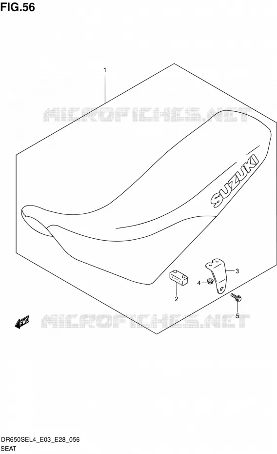 SELLE Suzuki MOTO 650 DR 2014  DR650SE L4 (E03,E28,E33)