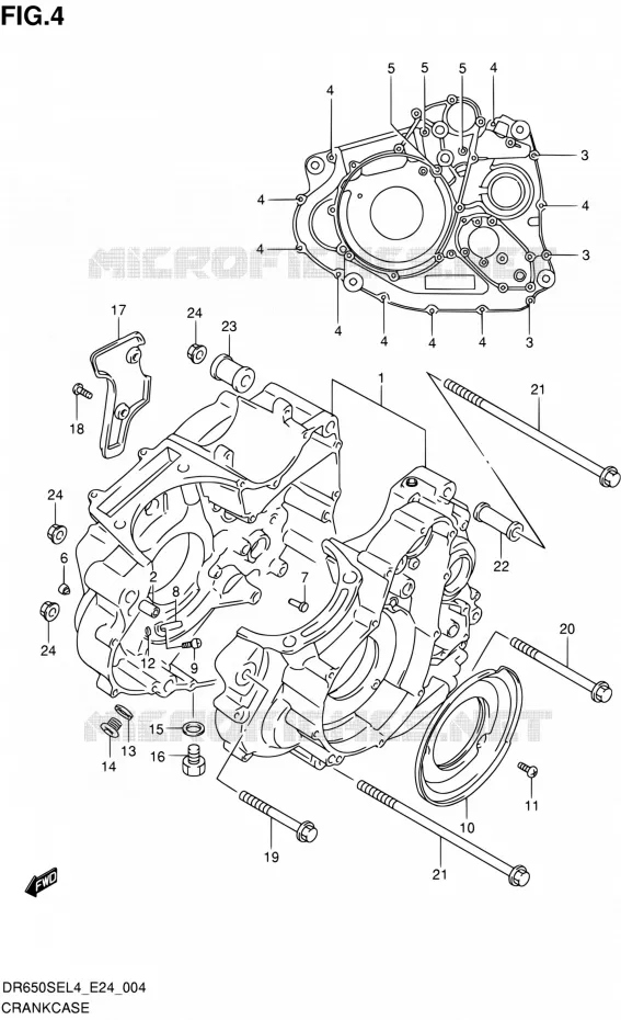 CARTER Suzuki MOTO 650 DR 2014  DR650SE L4 (E24)