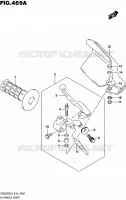 ENSEMBLE LEVIER   POIGNEE GAUCHE pour Suzuki DR 650 2016