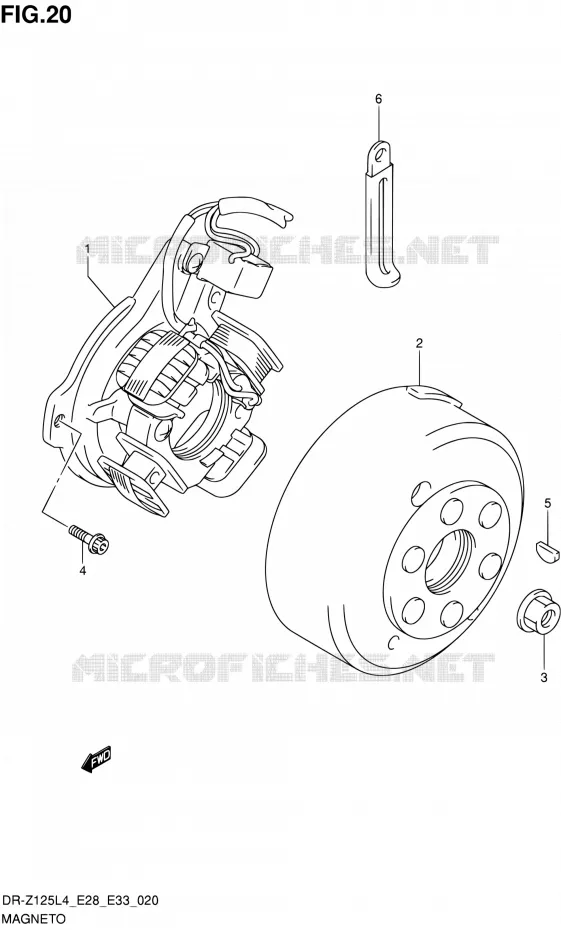 ALLUMAGE ROTOR - STATOR Suzuki MOTO 125 DR-Z 2014  DR-Z125 L4