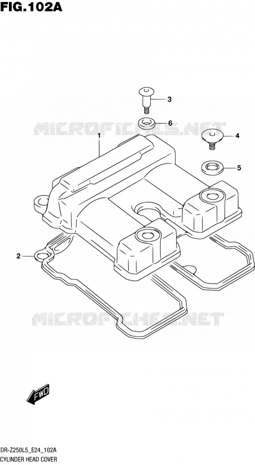 COUVRE CULASSE Suzuki MOTO 250 DR-Z 2015  DR-Z250 L5 (E24)