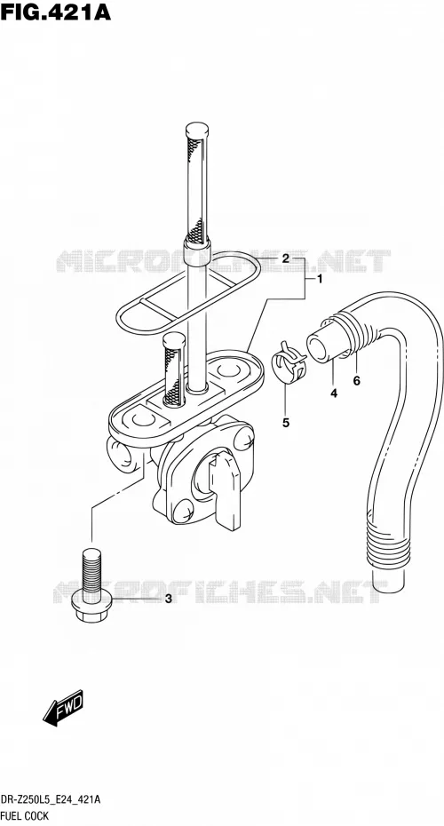 ROBINET D'ESSENCE Suzuki MOTO 250 DR-Z 2015  DR-Z250 L5 (E24)