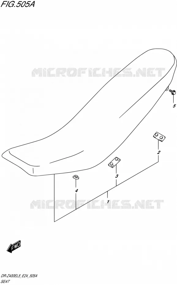 SELLE Suzuki MOTO 400 DR-Z 2015  DR-Z400E L5 (E24)