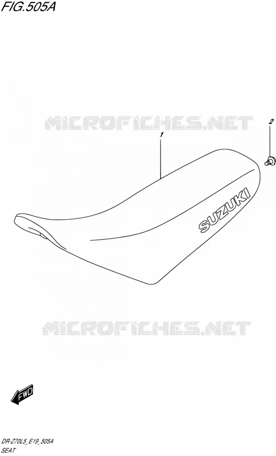 SELLE Suzuki MOTO 70 DR-Z 2015  DR-Z70 L5 (E19)