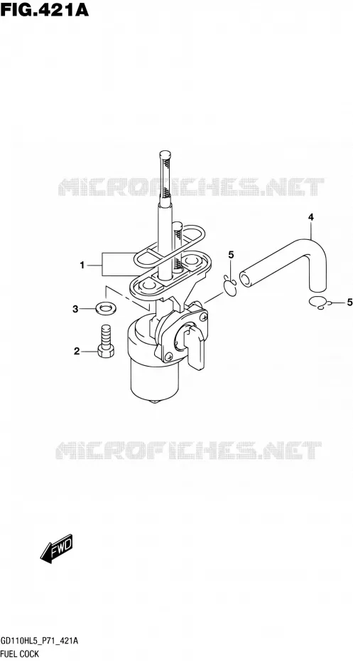 ROBINET D'ESSENCE Suzuki MOTO 110 GS 2015  GS110H L5