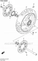 ROUE AVANT pour Suzuki BANDIT 1250 2016